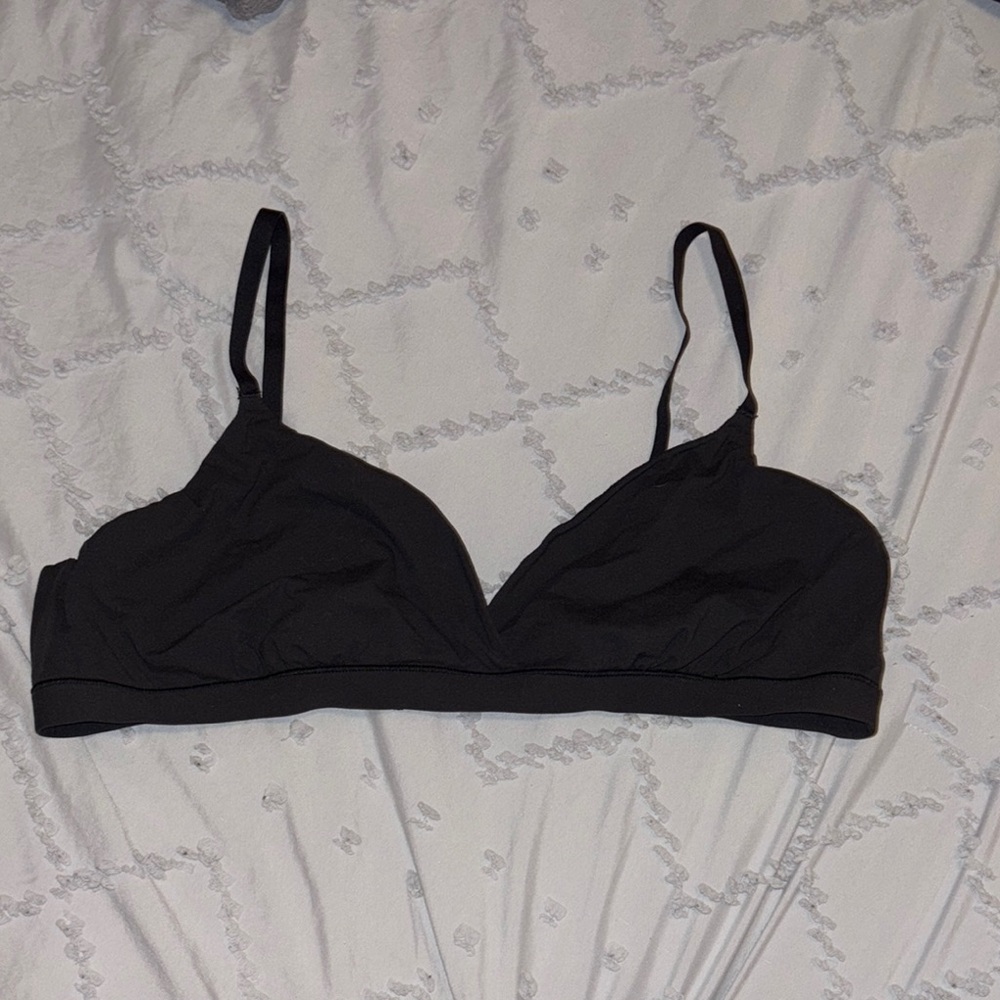 SKIMS Black Triangle Bralette Intimates & Sleepwear